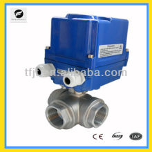 CTF-010 3-way stainless steel 304 DC40 DC24V motorized ball valve for ,auto-control water -flow equipments